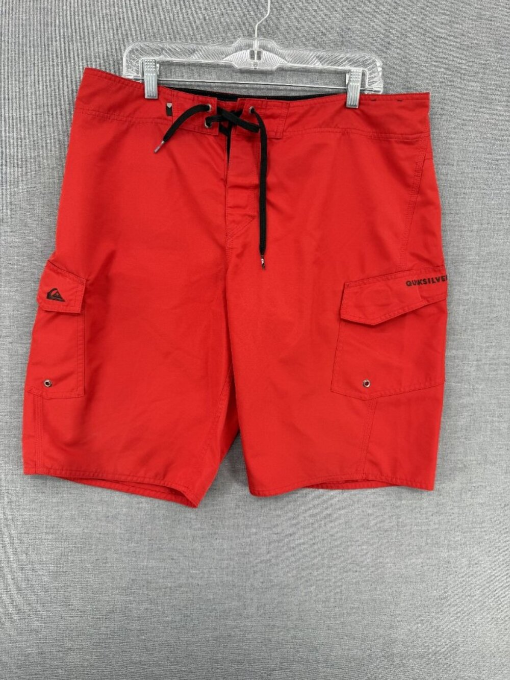 Quiksilver Board Shorts Mens 36 10" Swim Trunks Cargo Style Pockets Y2K